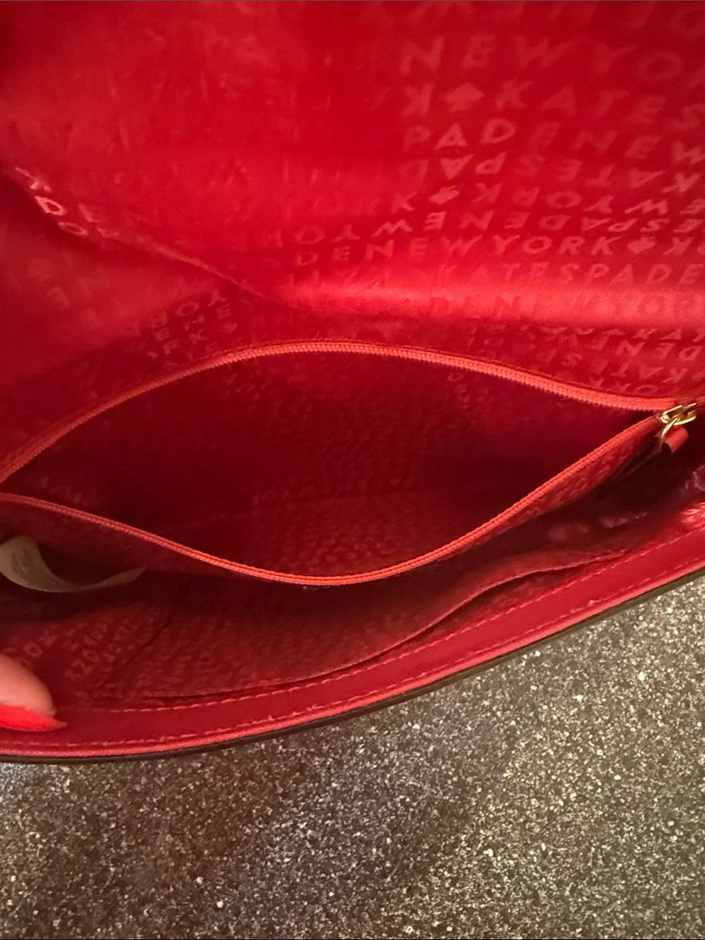 kate spade Durable Red Leather Crossbody - summer statement bag valentines